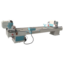 High precision pvc upvc profile window door double head mitre cutting saw machine